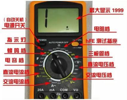 數(shù)字萬用表測場效應管