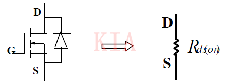 MOSFET正向?qū)?、反向?qū)ǖ刃щ娐?KIA MOS管