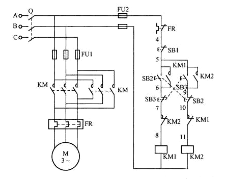 電動機(jī)正反轉(zhuǎn)電路圖【好文收藏】-KIA MOS管