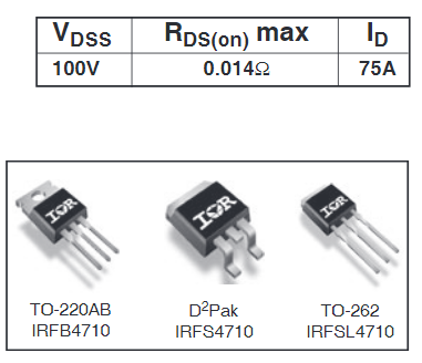 irfb4710場效應管參數,irfb4710場效應管代換,?KIA3510A?-KIA MOS管