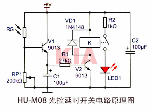 光控延時(shí)開(kāi)關(guān)電路