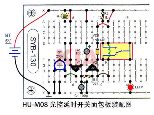 光控延時(shí)開(kāi)關(guān)電路