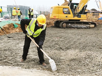 唐遺址公園南延伸綠廊項目緊張有序施工 4月底西安將新添一條千米綠廊